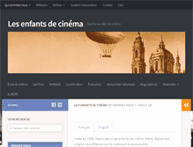 Tablet Screenshot of enfants-de-cinema.com